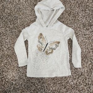 Carter's Cream Butterfly Hoodie